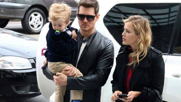 Luisana Lopilato, Michael Bublé y Noah 