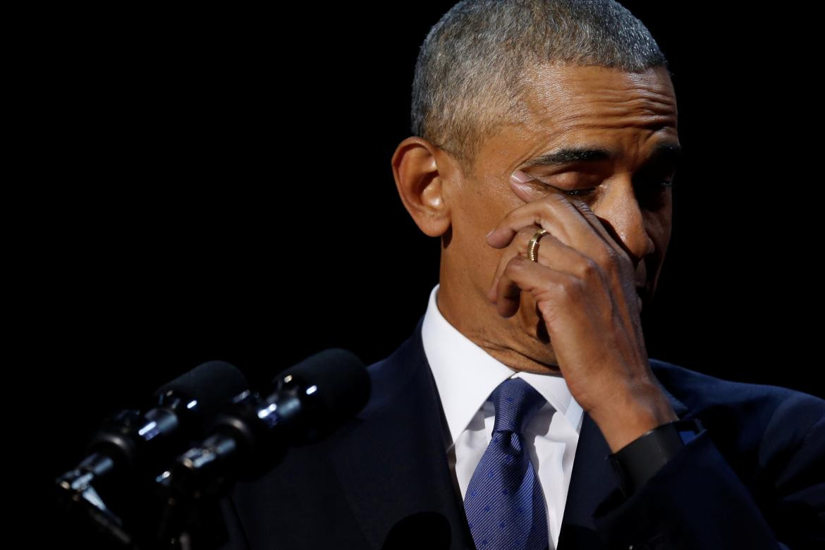 Emoción de Obama en su último discurso como presidente (Reuters)