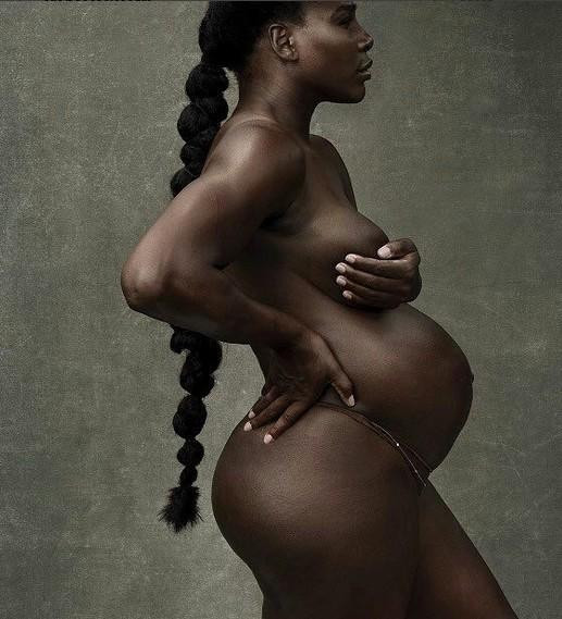Serena Williams se desnudó para mostrar su embarazo