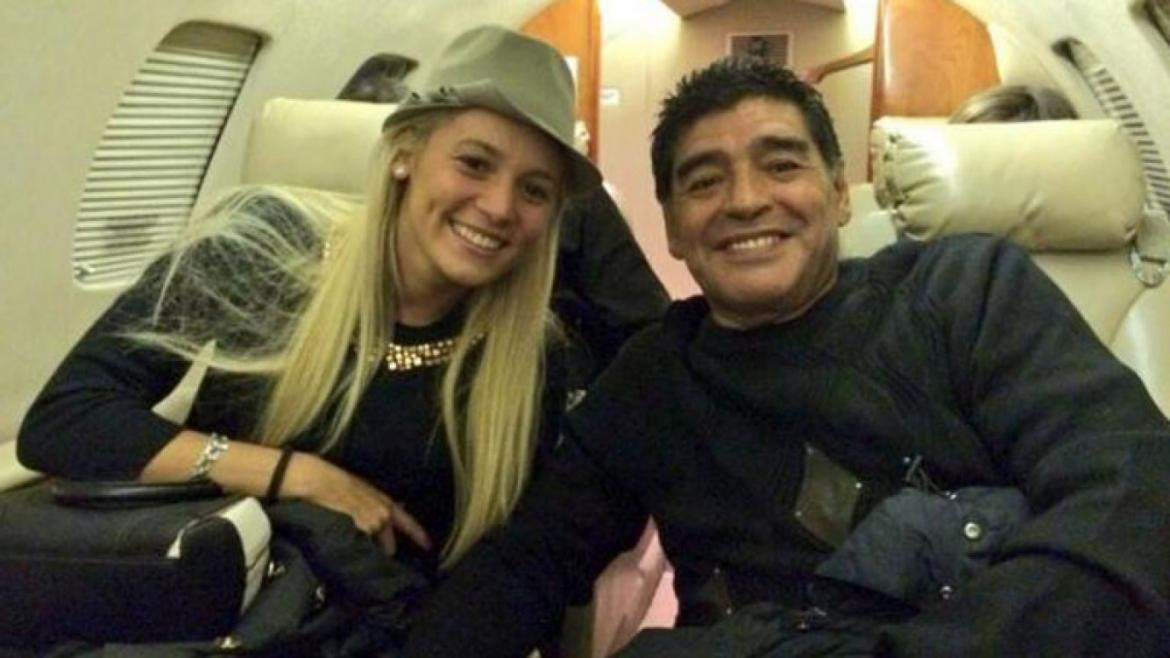 Rocio Oliva y Diego Maradona