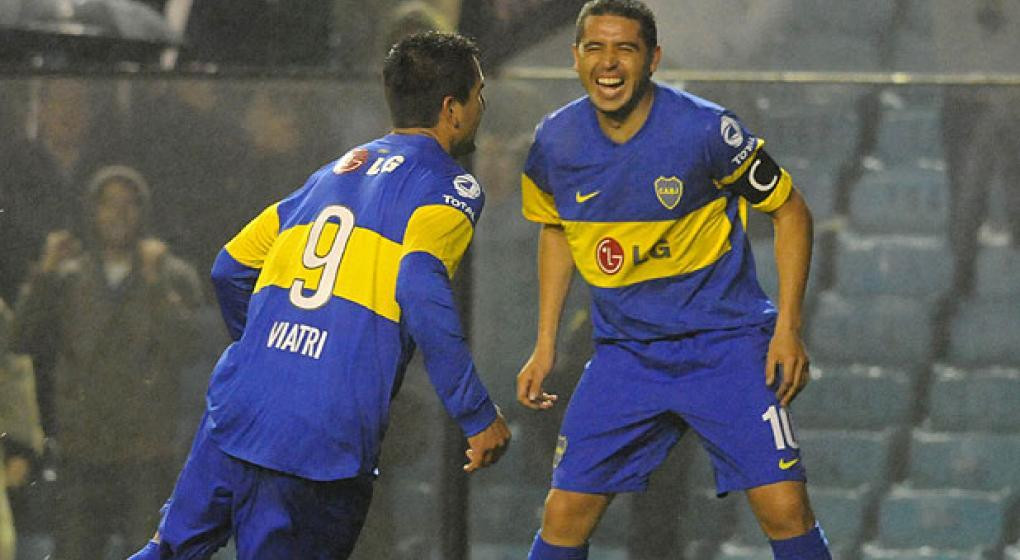 Lucas Viatri y Juan Román Riquelme