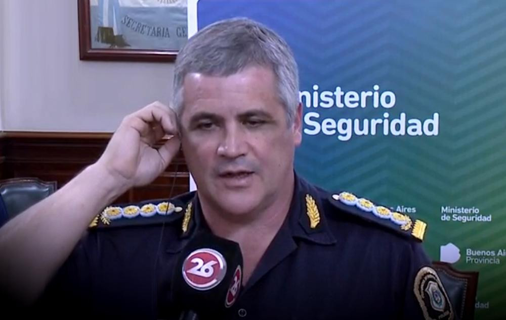 Fabián Perroni - Jefe de policía bonaerense - Copamiento de comisaría