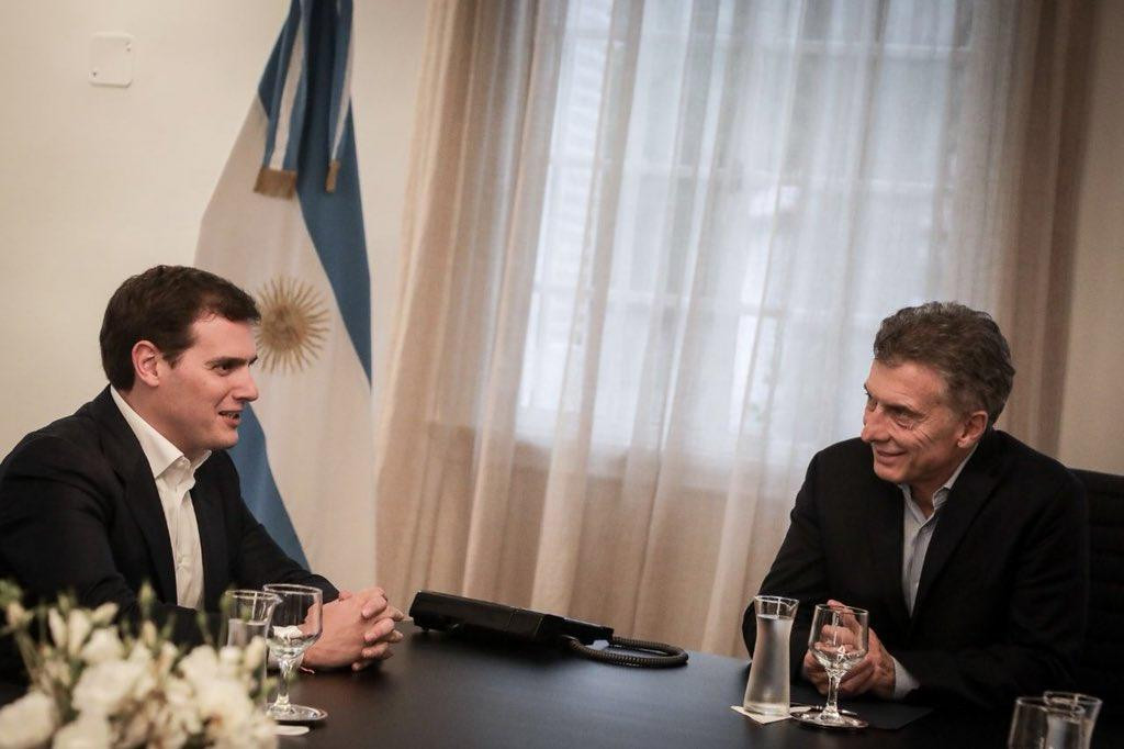 Mauricio Macri y Albert Rivera en Olivos - Reunión - Ciudadanos