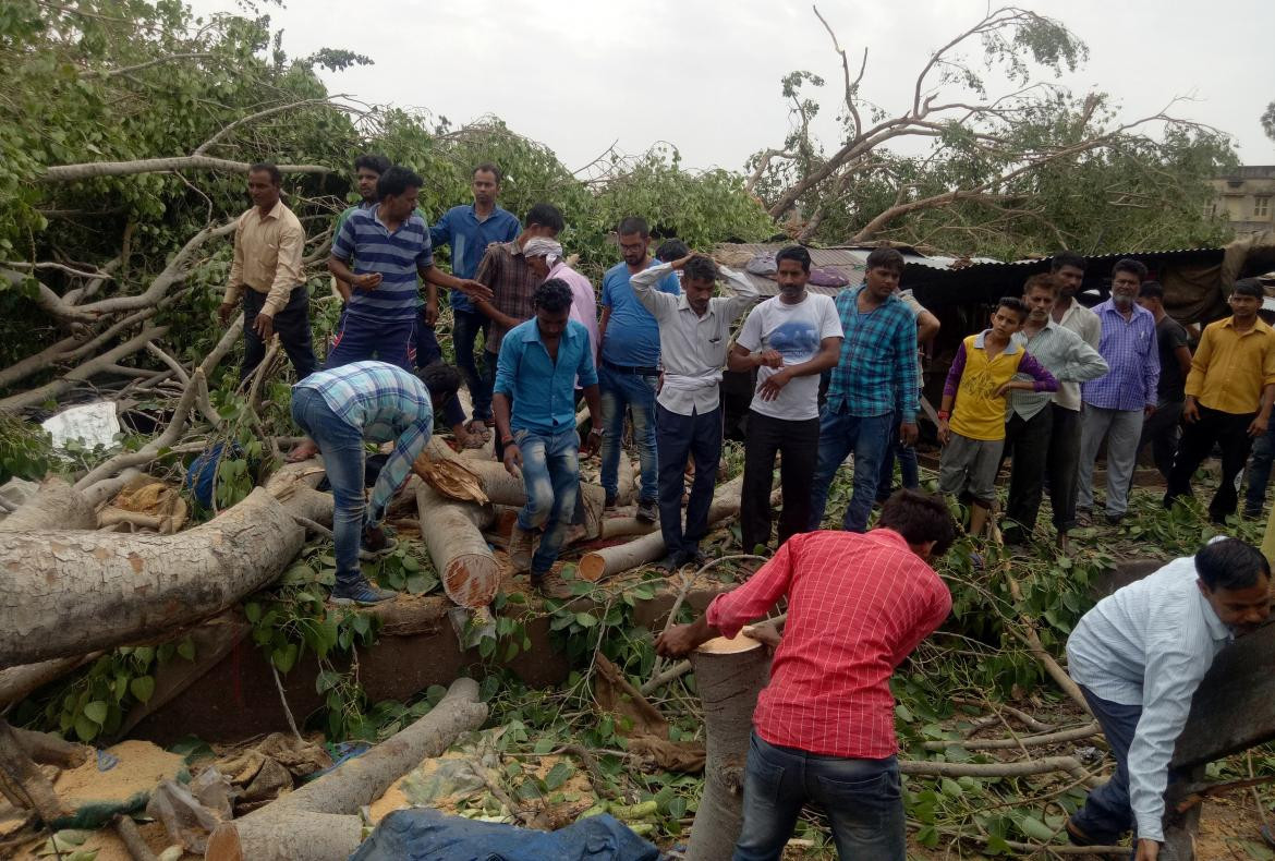 Trágica tormenta de arena en India (Reuters)