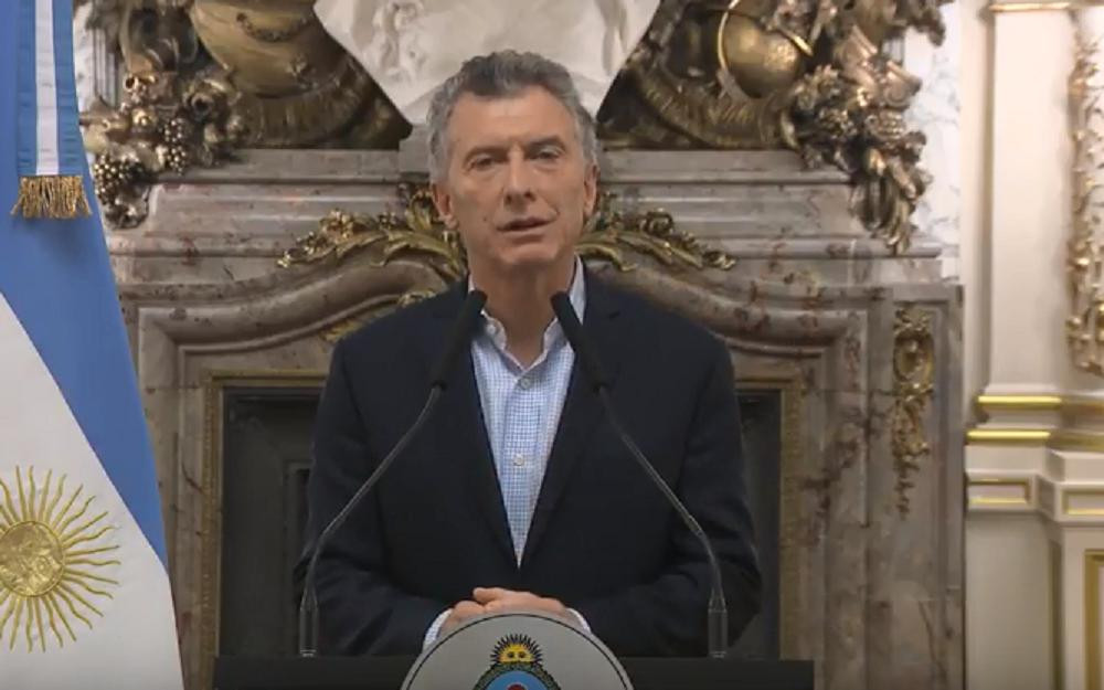 Anuncio de Macri