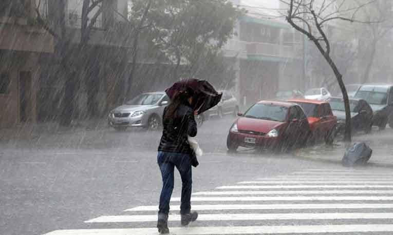 Temporal de lluvia y viento