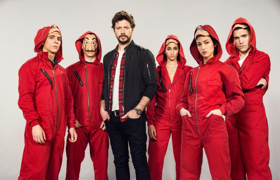 Los personajes de  La casa de papel se convierten en los Simpson