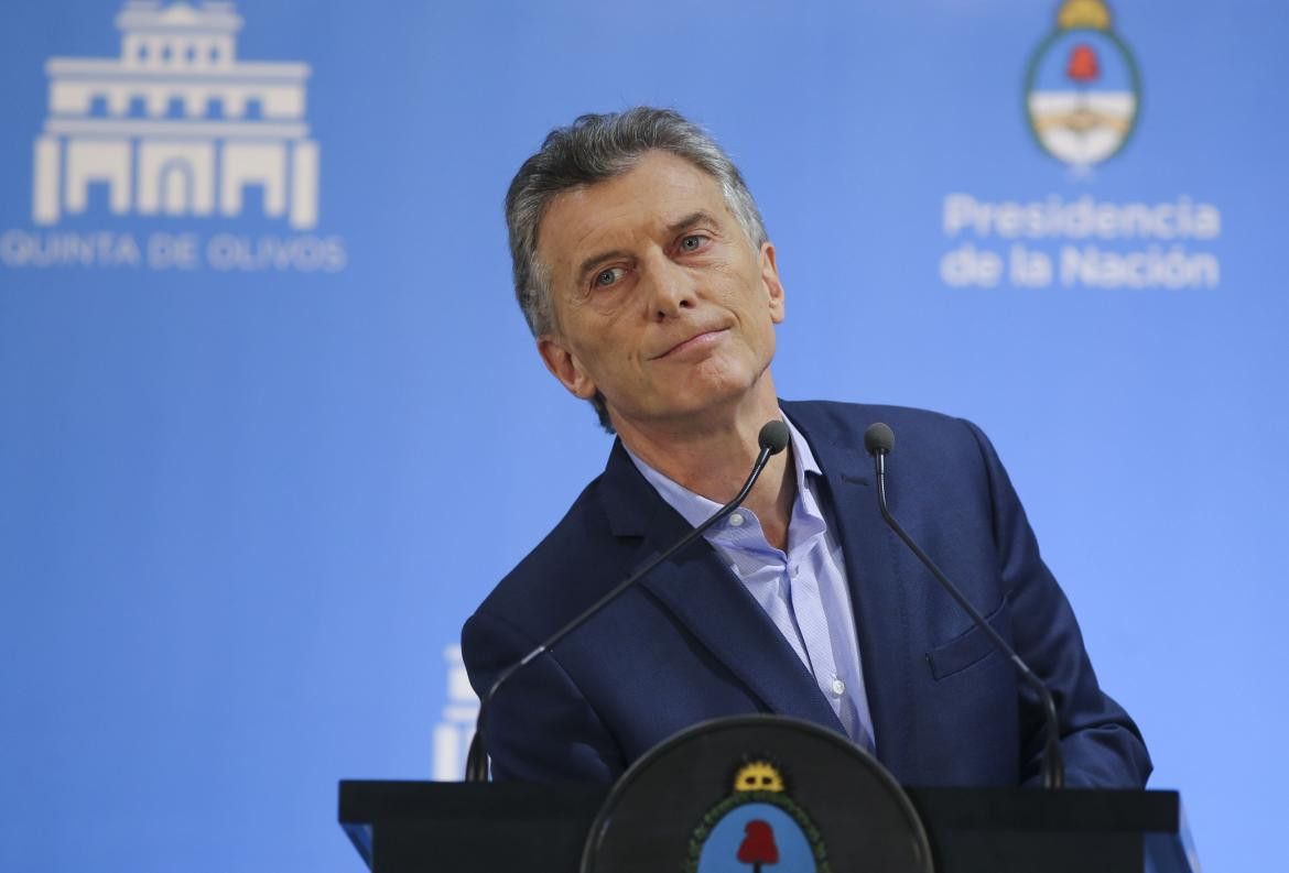 Mauricio Macri - conferencia de prensa en Olivos, Agencia NA