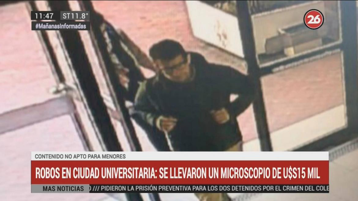 Robo de valioso microscopio en Ciudad Universitaria (Canal 26)