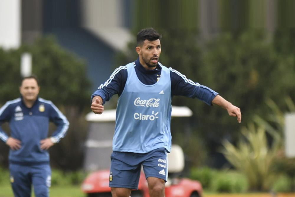 Sergio Kun Agüero en Ezeiza - Selección Argentina - Fútbol