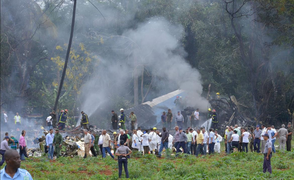 Avión accidente - Cuba La Habana