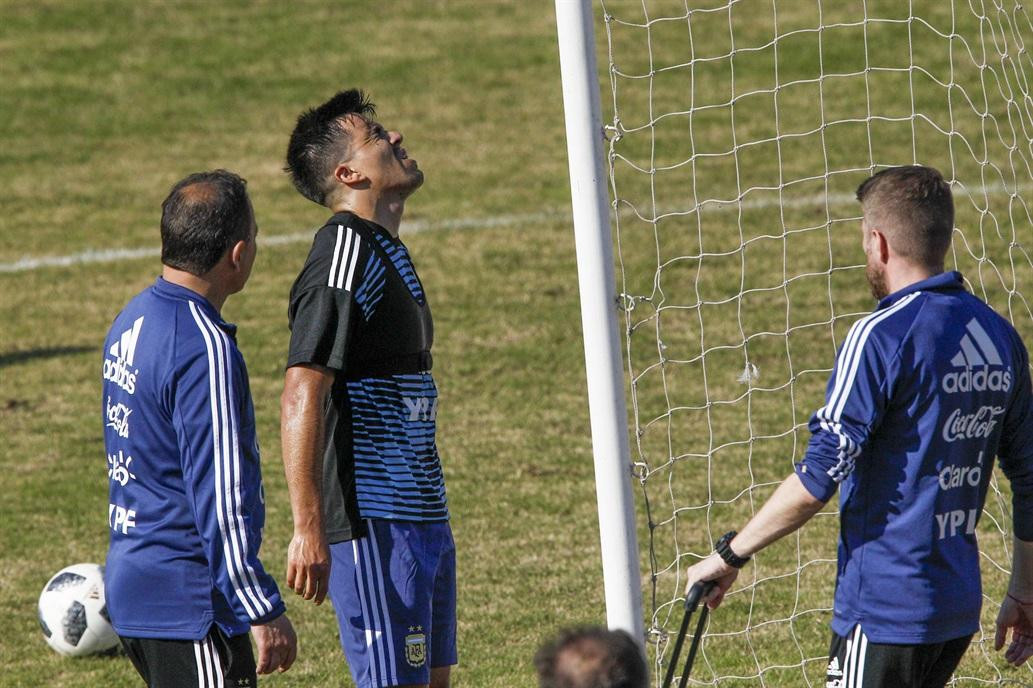 Lesión de Marcos Acuña - Selección Argentina - Entrenamiento