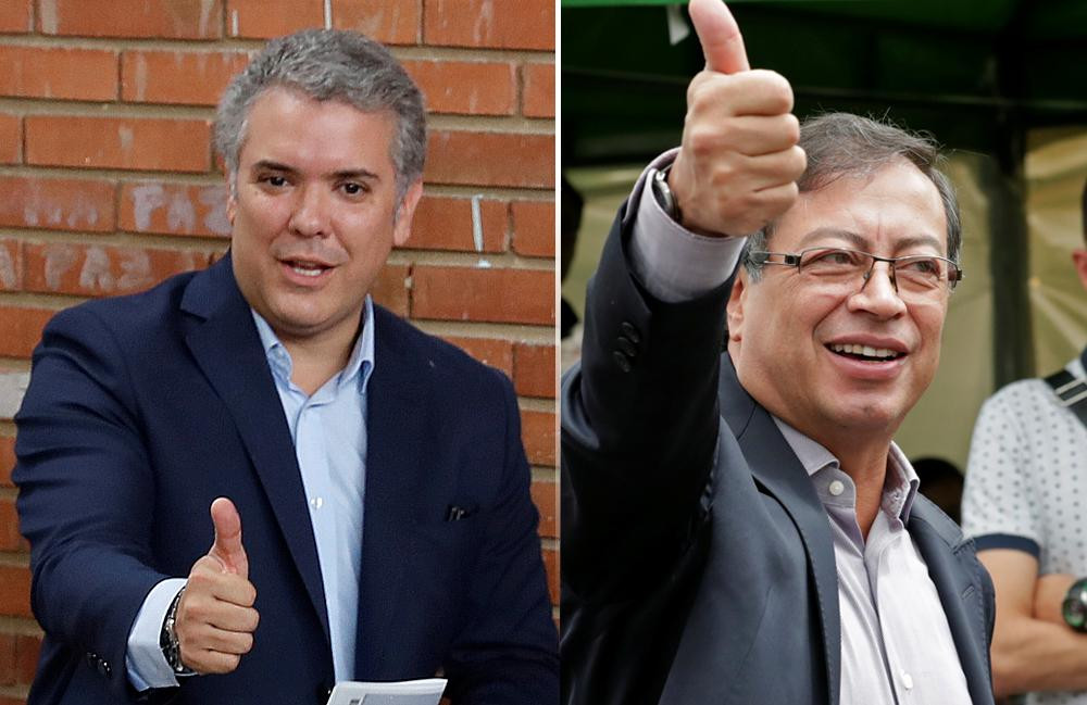 Iván Duque y Gustavo Petro - Elecciones en Colombia (Reuters)