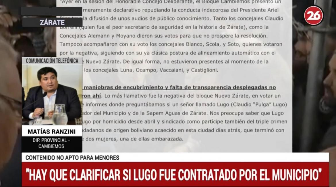 Zárate - Peligroso delincuente habría sido proveedor del Municipio - Canal 26 - 