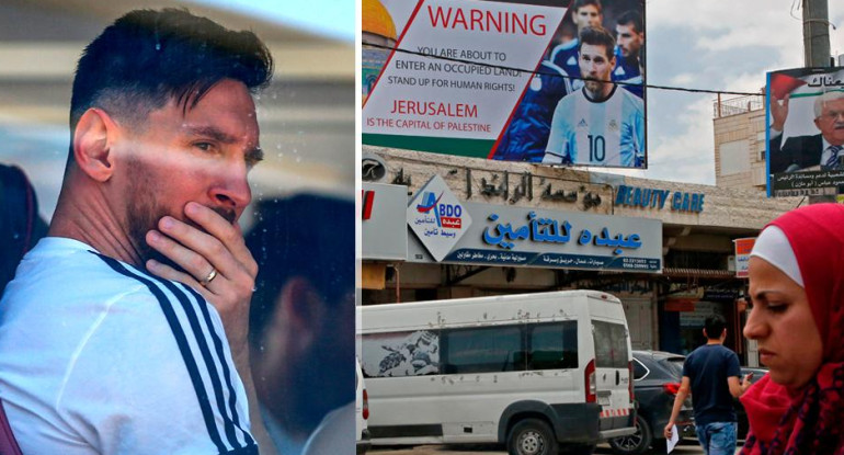 Messi preocupado - Amenaza de Palestinos - Partido contra Israel suspendido (NA)