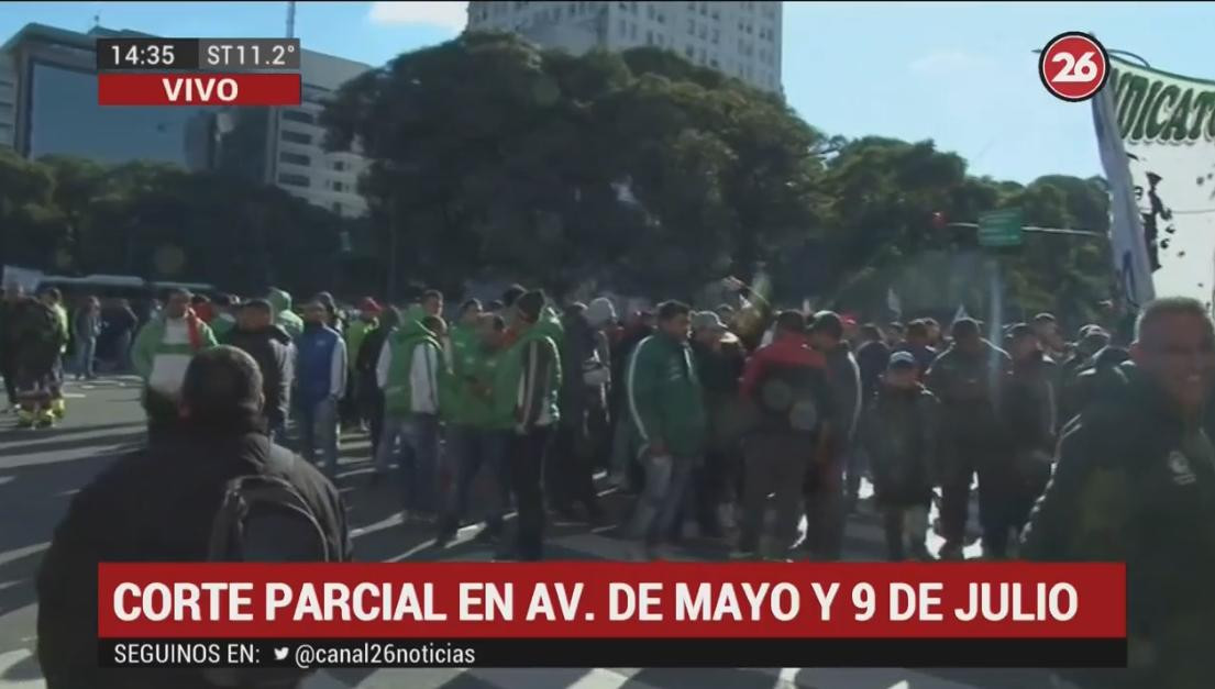 Paro de Camioneros - Plaza de Mayo