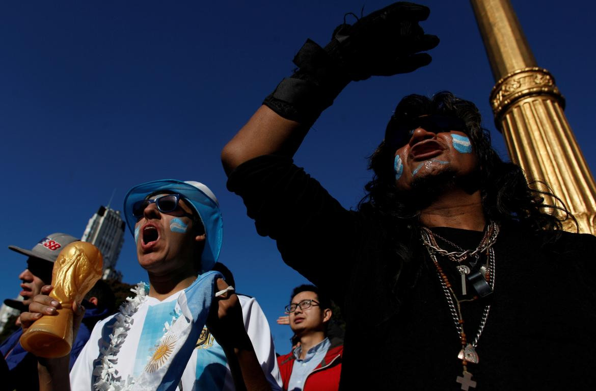 Mundial Rusia 2018, Argentina vs. Islandia, hinchada argentina, Selección Argentina, Selección Islandia, Reuters