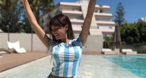 Diosas argentinas festejando el triunfo de la Selección