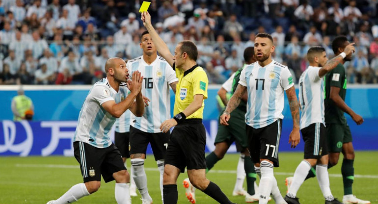 Selección Argentina - Tarjetas amarillas - Mundial Rusia 2018 (Reuters)