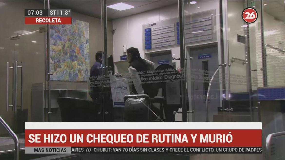 Mujer murió al hacerse estudio de rutina