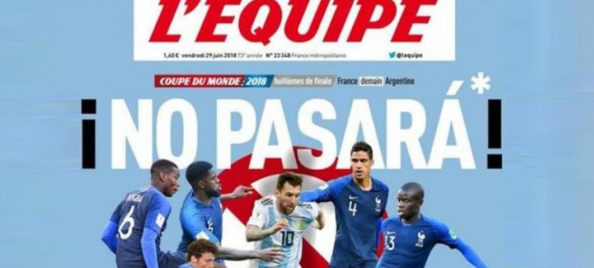 Provocadora tapa de diario francés L Equipe sobre Messi