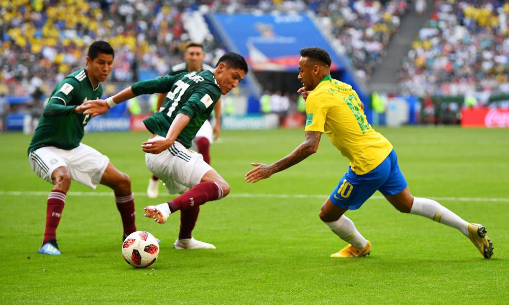 Brasil vs. México - Mundial Rusia 2018 (Reuters)