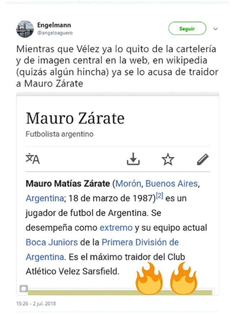 Memes de Mauro Zárate, pase de Vélez a Boca