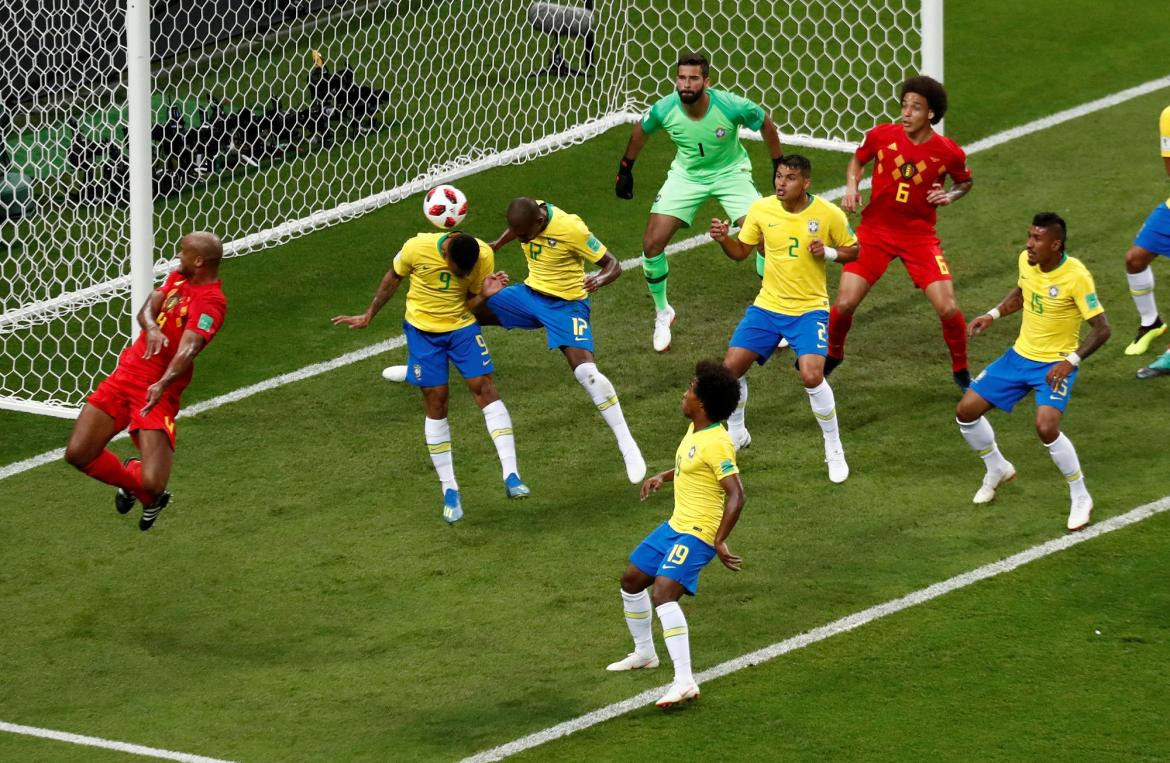Mundial Rusia 2018: Brasil vs. Bélgica (Reuters)