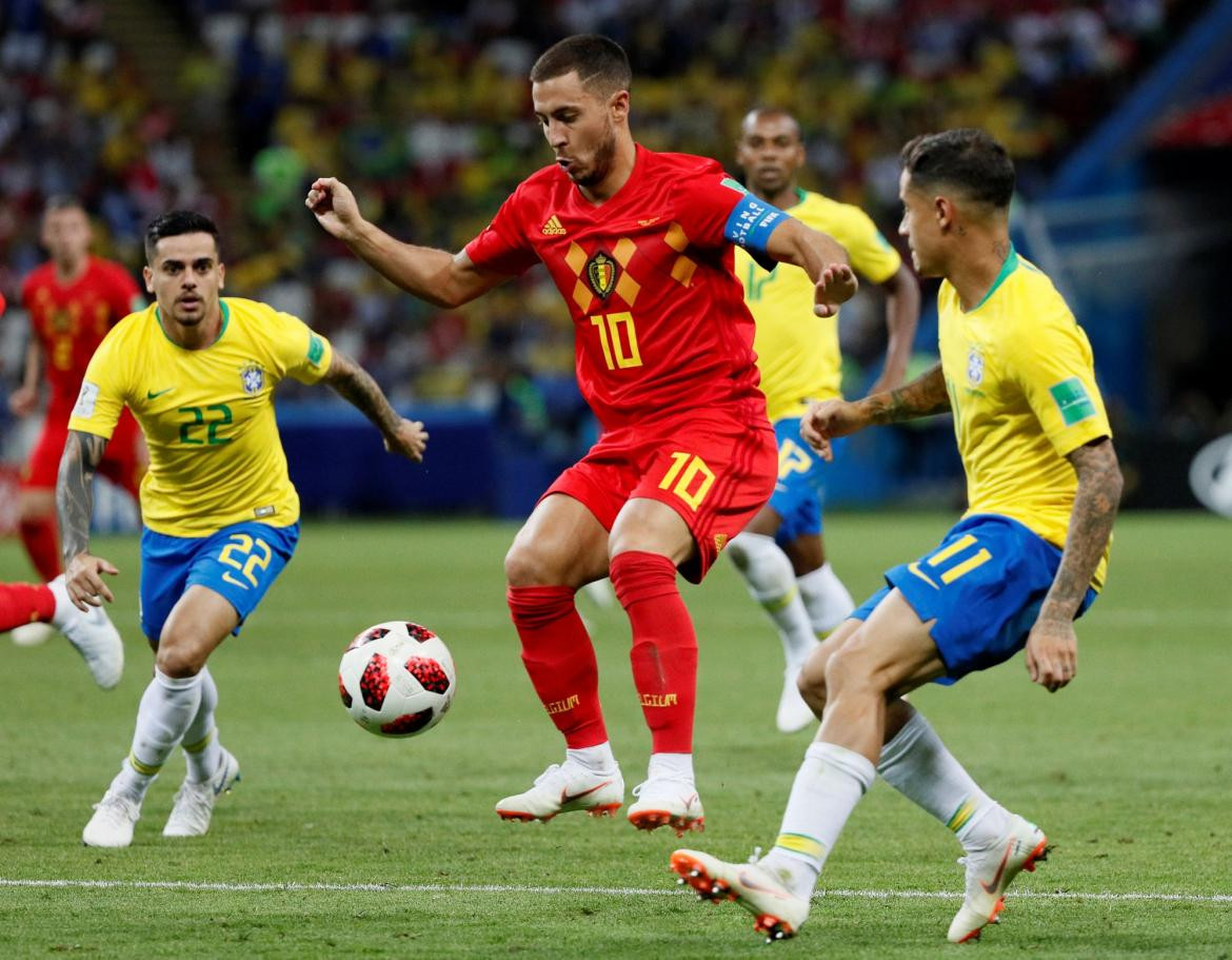 Hazard - Mundial Rusia 2018: Brasil vs. Bélgica (Reuters)