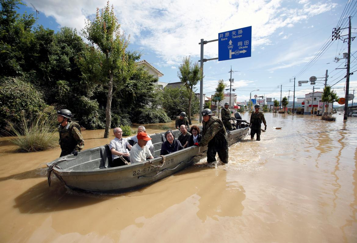 Inundaciones en Japón (Reuters)