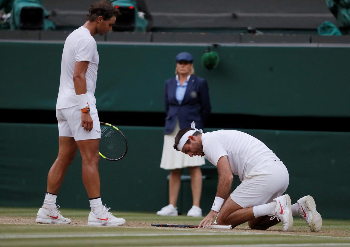 Nadal vs. Del Potro, Wimbledon, tenis, Reuters