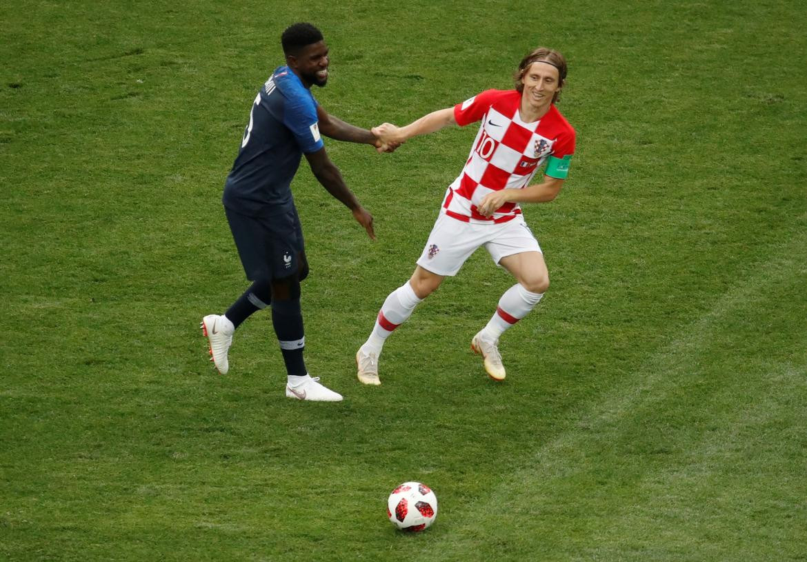 Final Mundial 2018 - Selección Croacia vs Selección Francia (Reuters)