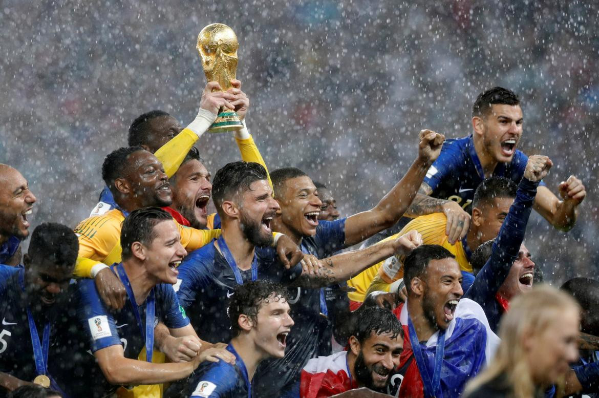 Festejos de Francia tras ganar el Mundial Rusia 2018 (Reuters)