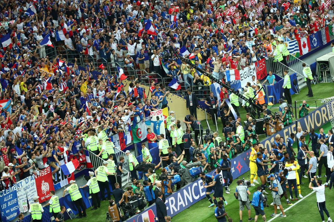 Festejos de Francia tras ganar el Mundial Rusia 2018 (Reuters)