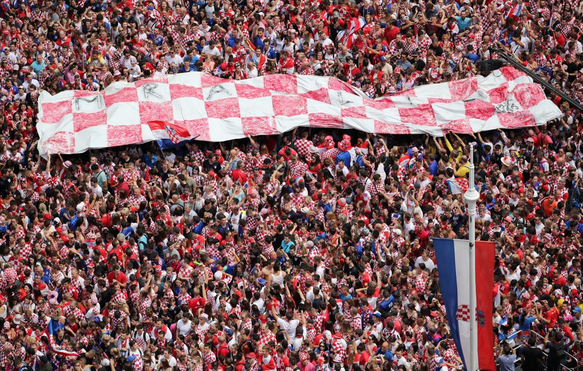 Recibimiento jugadores de Croacia - Zagreb