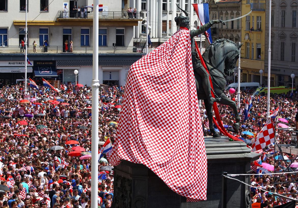 Recibimiento jugadores de Croacia - Zagreb