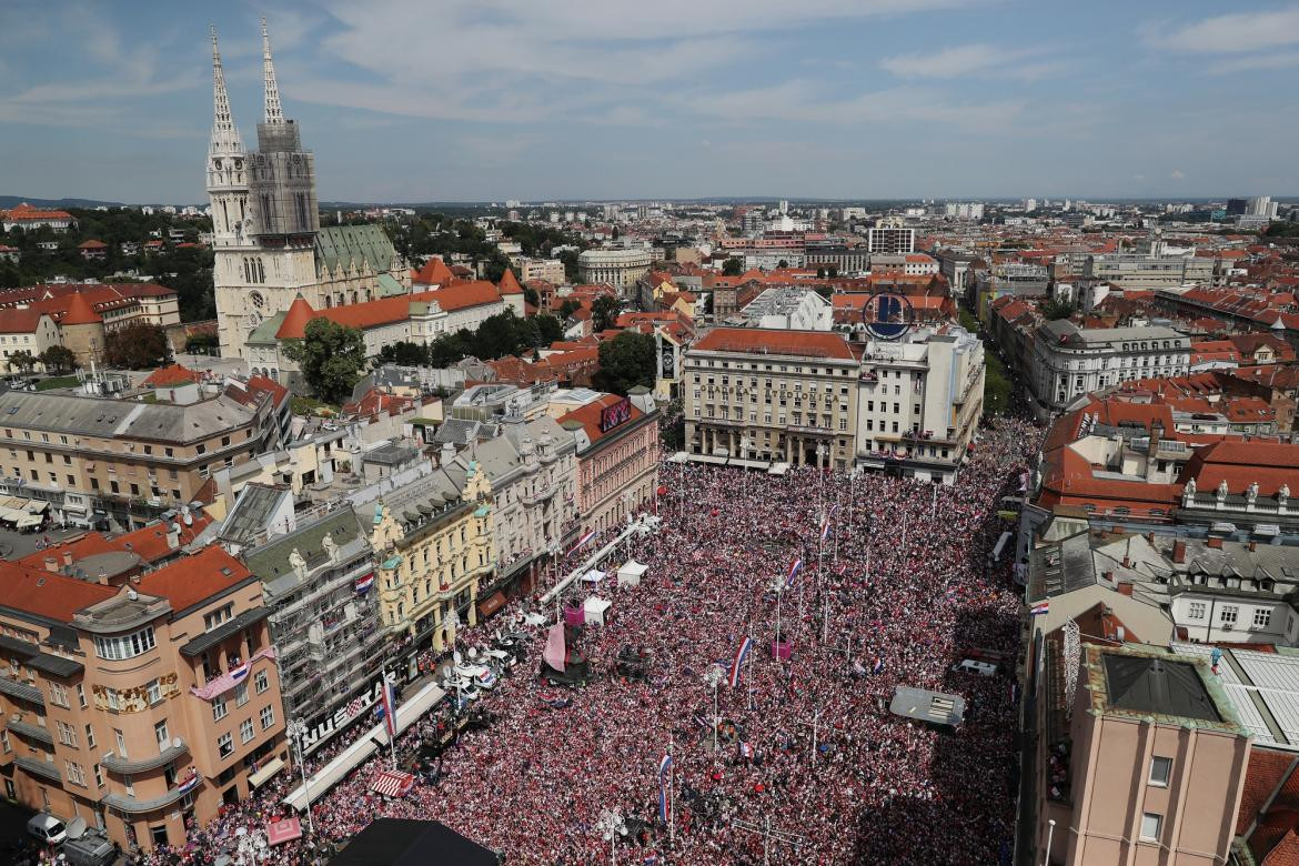 Recibimiento jugadores de Croacia - Zagreb