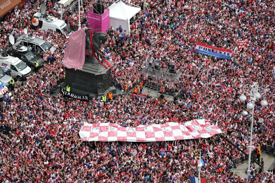 Recibimiento jugadores de Croacia - Zagreb