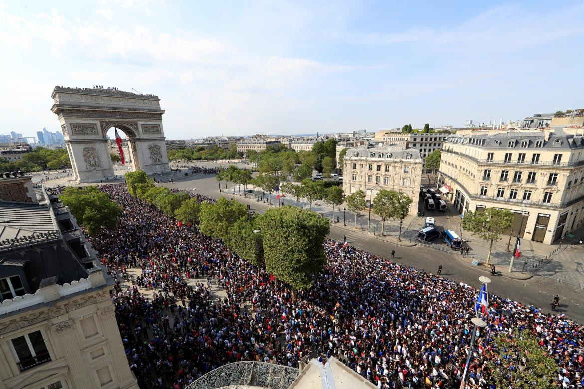 Recibimiento Francia - Jugadores