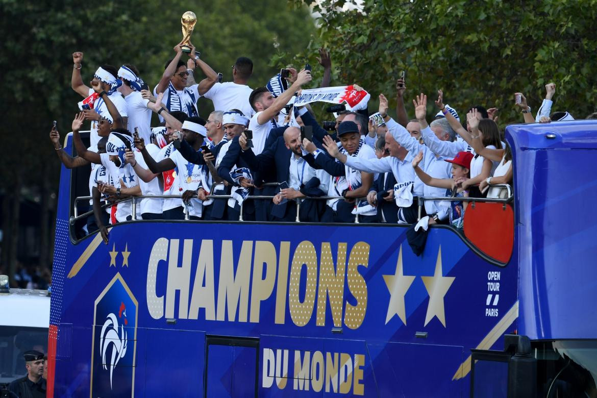 Recibimiento Francia - Jugadores