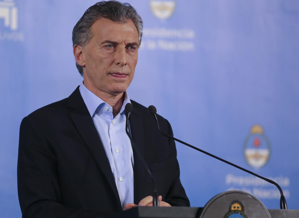 Mauricio Macri en conferencia de Prensa en la Quinta de Olivos - NA -