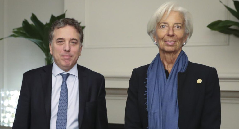 Christine Lagarde se reunió con Nivolás Dujovne - NA -