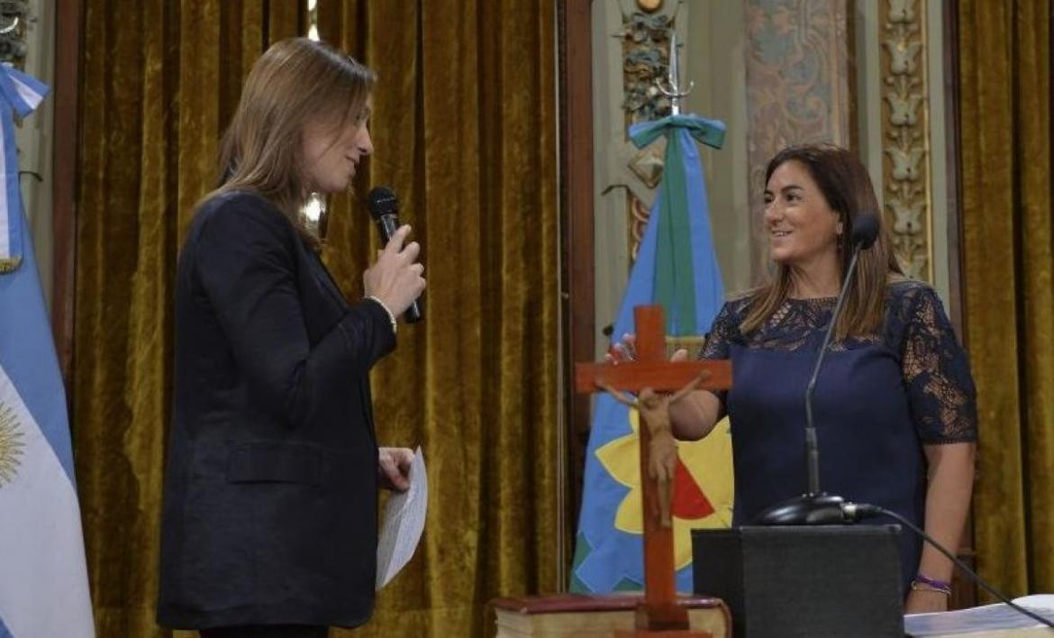 María Eugenia Vidal y Fernanda Inza