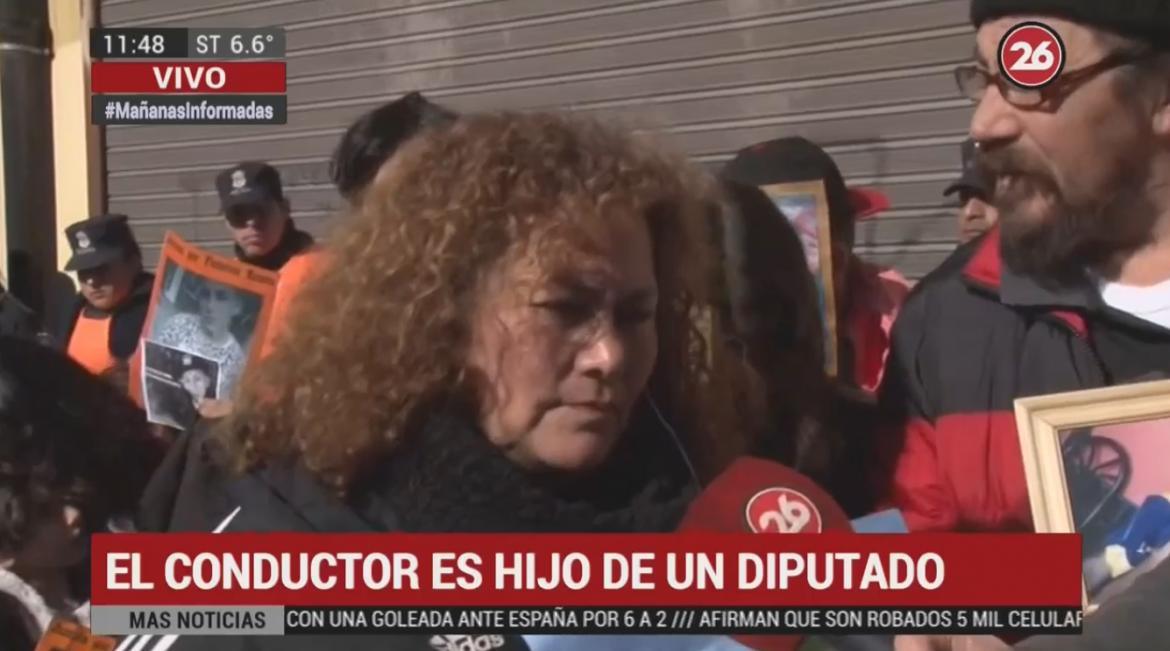 Madre víctima - hijo de diputado atropelló y mató