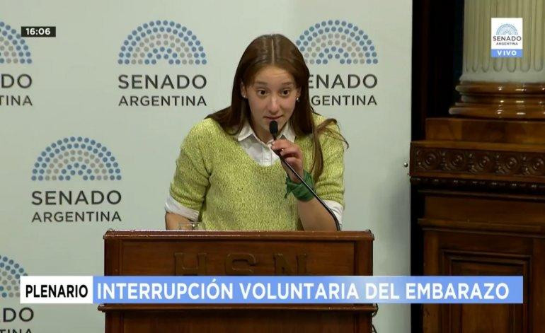 Milagros Peñalba - Senado debate por el aborto