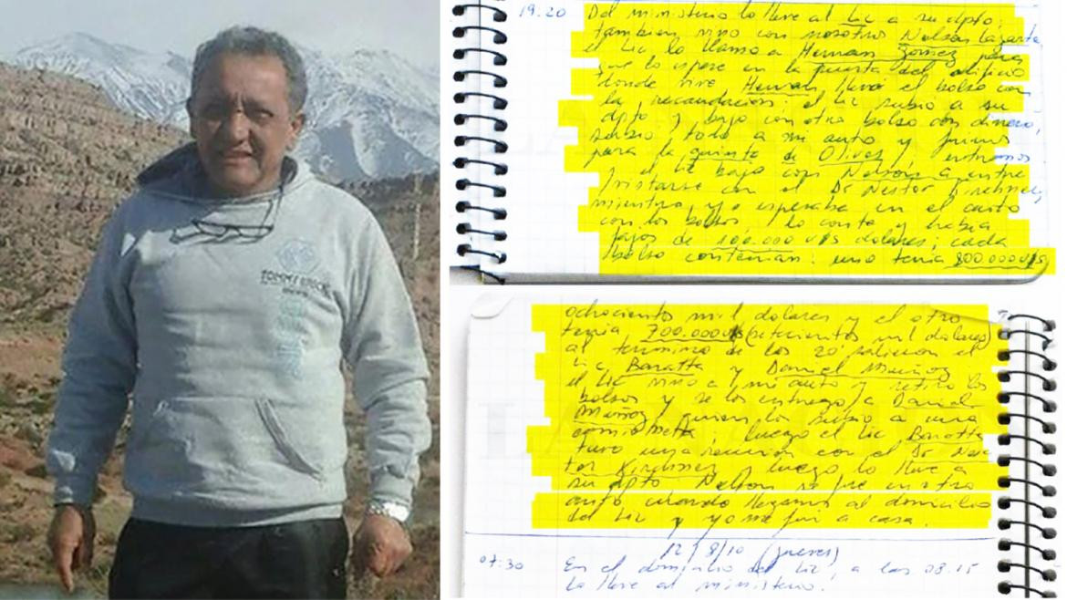 Cuadernos de Oscar Bernardo Centeno, ex chofer de Baratta