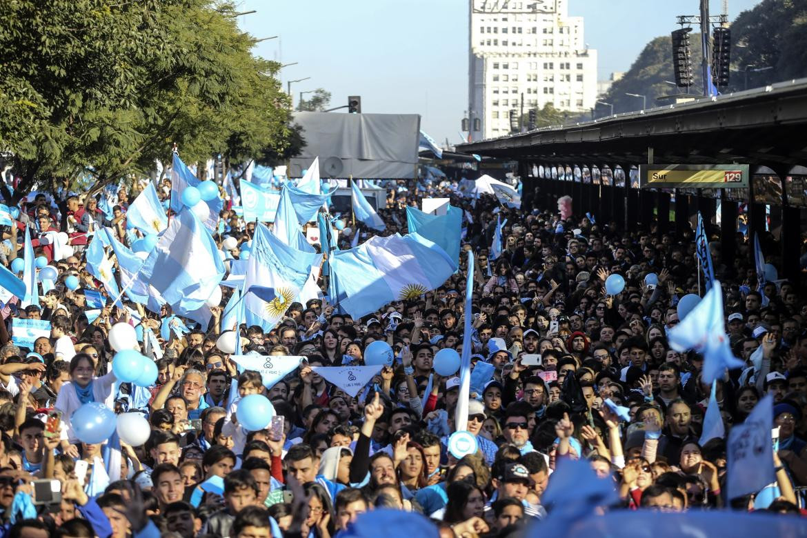 Marcha pro vida contra el aborto en centro porteño (NA)