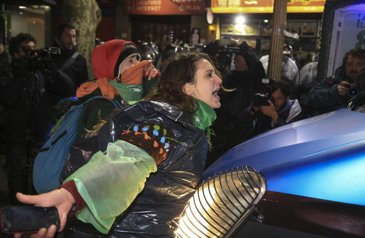 Incidentes - votación aborto Foto NA