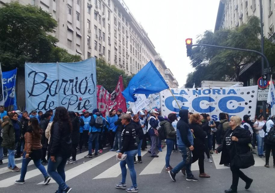 Corte en el Centro porteño