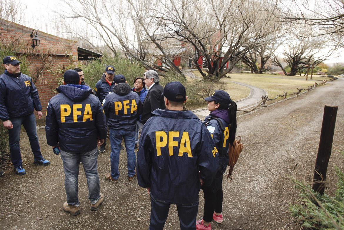 Allanamiento El Calafate - Propiedad Cristina Kirchner Foto NA